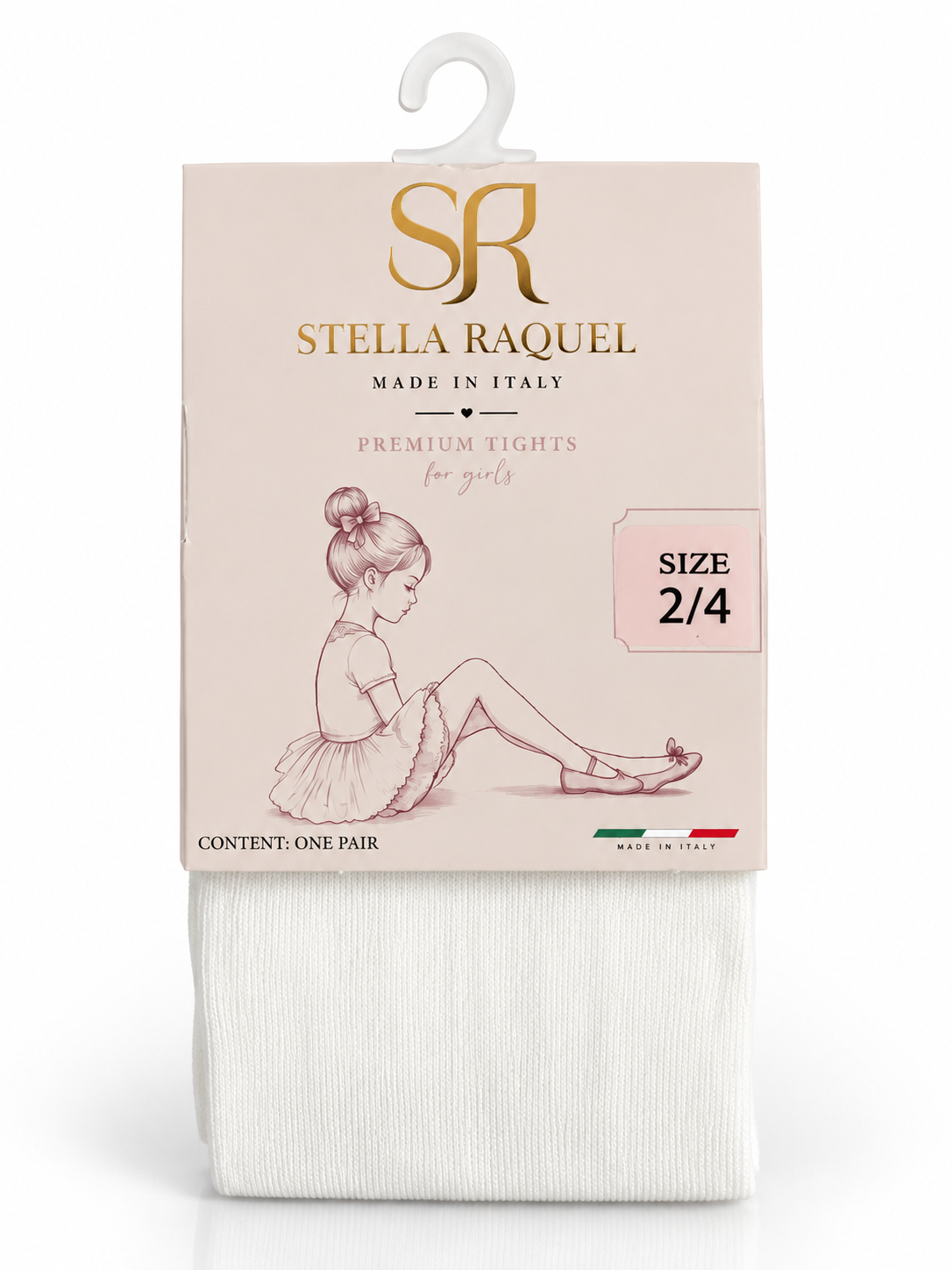 Premium Cotton Girls' Tights — Made in Italy