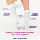 Women's Everyday Sports Compression Socks (15-20mmHg)